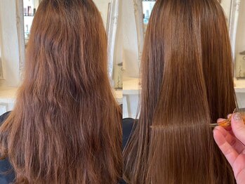 シェア(SHARE hair make works)の写真/じっくりカウンセリングしご要望によって変える髪のアプローチ方法で貴方が望む形の持続的艶髪を叶えます◎