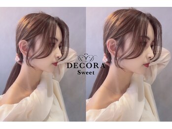 デコラスウィート(DECORA sweet)の写真/印象を左右する顔周りのカットはDECORAにお任せ♪洗練されたカット技術でオシャレな顔回りを叶えてくれる☆