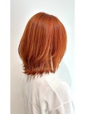 ブリーチ必須！ORANGEカラー/レイヤーカット