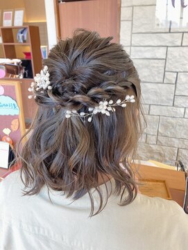 美容室 アクイール グラッセ(Accueillir grace) お呼ばれハーフアップセット