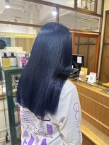 ネオリーブカップ 町田店(Neolive capu)&nbsp;艶々ロングスタイル☆ネイビーブルー
