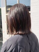 ヘアーエポック(hair epoque) 大人ガーリー チョコレート プリカール 小顔 外はねボブ