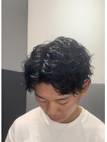 ノイセル 西本町(Noisyle)&nbsp;無造作7：3アップバンク×ツイストスパイラルパーマ