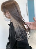 インナーカラーホワイトアッシュ