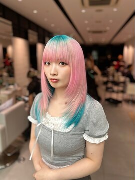 ステア ケース(stair case) ルーツカラーハイトーンデザインカラー髪質改善トリートメント