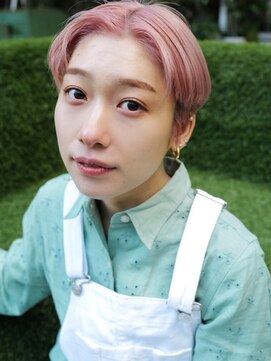 アレンヘアー 郡山開成店(ALLEN hair) #ミルクティーピンク#春カラー#ハイトーンカラー