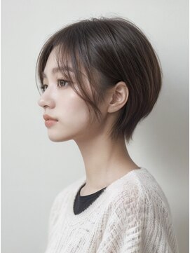 ルミヘアー 県庁藤江店(Lumi hair) 前髪長めショート/ダークグレーベージュ/20代30代40代