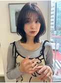 イメチェンクラゲヘアーレイヤーカット美髪ダークブラウン3