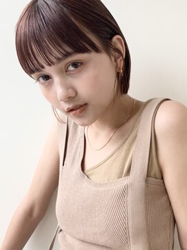 グリーン 渋谷(green) ピンクブラウン×ボブ