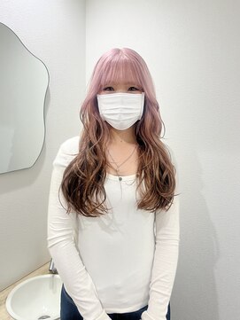 モニカ 栄店(MONIQA) ピンクカラー × ルーツカラー