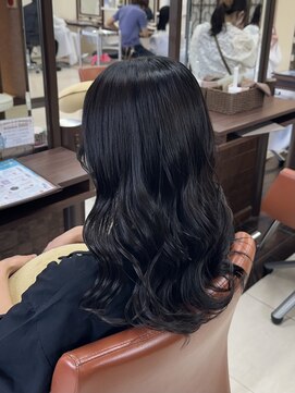 ウィーブ 成田店(Weve) ミディアムヘア/暗めカラー/グランマッシュ/成田/縮毛矯正