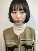 【TALO】リップライン切りっぱなしミニボブ×ワイドバング