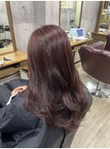 秋、冬はコレ!ブリーチなしで叶えるカシスレッド