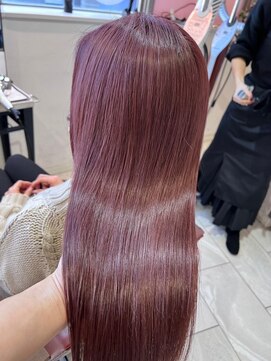 プログレス フレスポ富沢店(PROGRESS) 『pink beige』似合わせカット×デザインカラー