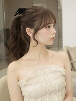 マウル 栄(MAEUL)&nbsp;小顔前髪顔まわり　ココアベージュ