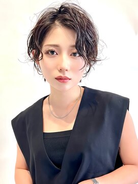 クレム 博多駅店(ChLem) ショートパーマ ニュアンスパーマ 前髪長めショート