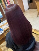 ラピステン 福岡天神 大名店(Lapis)&nbsp;10代・20代/大人上品◎ブリーチなしダブルカラー/ワインレッド