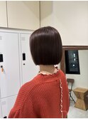 イメチェン/ホワイトブロンド/外ハネボブ/美髪/茅ヶ崎