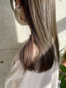 髪質改善/顔周りレイヤーカット/グレージュ[千葉/千葉駅]