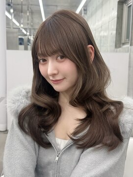 エヌアイ オモテサンドウ(ni omotesando) ☆ガーリーヘア 透明感グレージュ 顔まわりカット☆