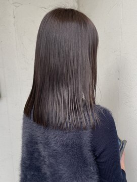 ジュエ ヘアー デザイン(Jue hair design) 冬の透明感カラー/酸性ストレート/30代/40代/知立