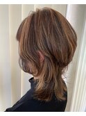 ハイライトレイヤースタイルミディアムレイヤーカット