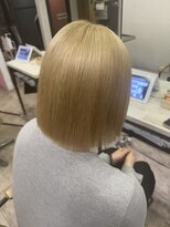 アジールヘア 所沢プロペ通り店(agir hair) ブロンドベージュ ブリーチカラー