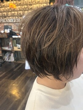 プラメーラ(PRAMEERA) ショートボブ大人ショート白髪ぼかし白髪染め40代50代60代