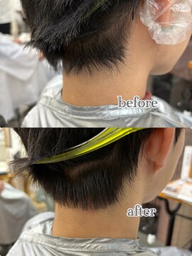 オーシャントーキョー 大阪(OCEAN TOKYO) ワックスなしツーブロックメンズセンターパートニュアンスパーマ