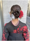 和装ヘアタイトシニヨン★
