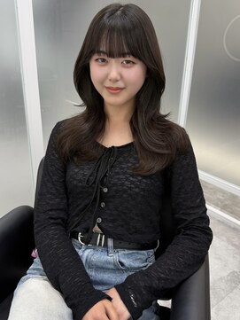イミュ(IMMU) 韓国 レイヤーカット 学生カット