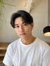 【メンズ人気NO,2】メンズカット+パーマ+美眉シェービング+ヘッドスパ