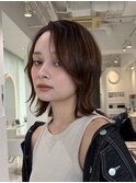 くびれミディアム/ミディアムレイヤー/くびれヘア