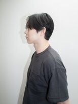 ポートラブ(Portlove)&nbsp;メンズカット　メンズヘア　センターパート　ニュアンスヘア