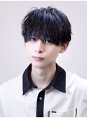ラウンドマッシュ/ソフトツイストパーマ/ツーブロック