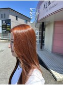 ブリーチなし♪オレンジブラウン
