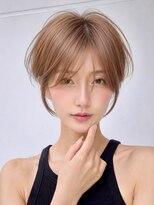 シー バイ ロンド 新宿(Sea by Lond)&nbsp;【福島】ラテベージュ耳かけくびれヘアショートボブ新宿