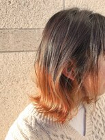 ビーハイブ ギフト(BeeHIVE GIFT) 毛先ブリーチカラーオレンジ