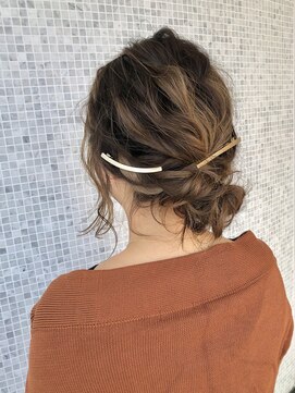 ラパンセヴェール(LA PENSEE VERT) ラフだんごヘア×ヘアアレンジ