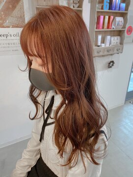 アヴァンス なかもず店(AVANCE.) 韓国スタイル×チェリーレッド×ヨシンモリ×エンジェルバング