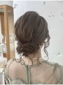 【ヘアセット☆家田】ゆるふわシニヨン♪