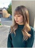ダブルカラー×カット×エクステ43本
