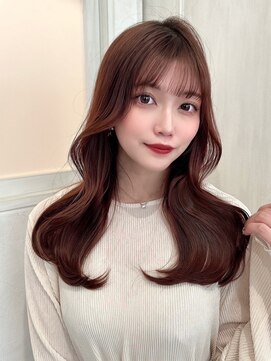 フォルテリノ ナゴヤ(FORTE Lino) 韓国前髪顔まわり×ショコラアッシュふんわりカール【髪質改善】