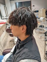 コワファーストナガサキシャンプーボーイ(COIFF1RST NAGASAKI SHAMPOO BOY)&nbsp;マッシュウルフ×縦落ちパーマ