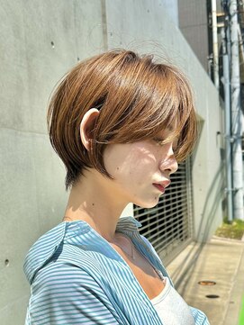 ナンバー 六本松(Number) 大人可愛い20代30代40代丸みショートボブ/ハイライト/髪質改善