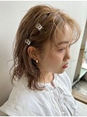 簡単アレンジとベージュカラー