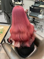 ベレーザ 渋谷(BELEZA)&nbsp;7347ベビーピンクブリーチなしダブルカラー韓国艶髪ワンホンヘア