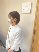 エクレ(eclet) ★インナーカラー×マッシュボブ◎stylist Nao