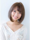 山村/小顔ボブ/前下がりボブ/ストカールボブ/ショートボブ東銀座