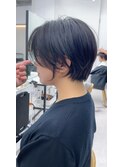 黒髪カタログ/ボブルフ/小顔に見せるヘア/ワンレン